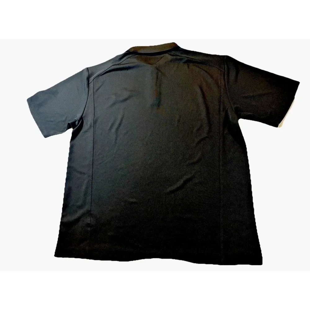 Nike Dri Fit Golf Polo Shirt Mens Size L Black Short Sleeves Company Logo Casual - Picture 2 of 11